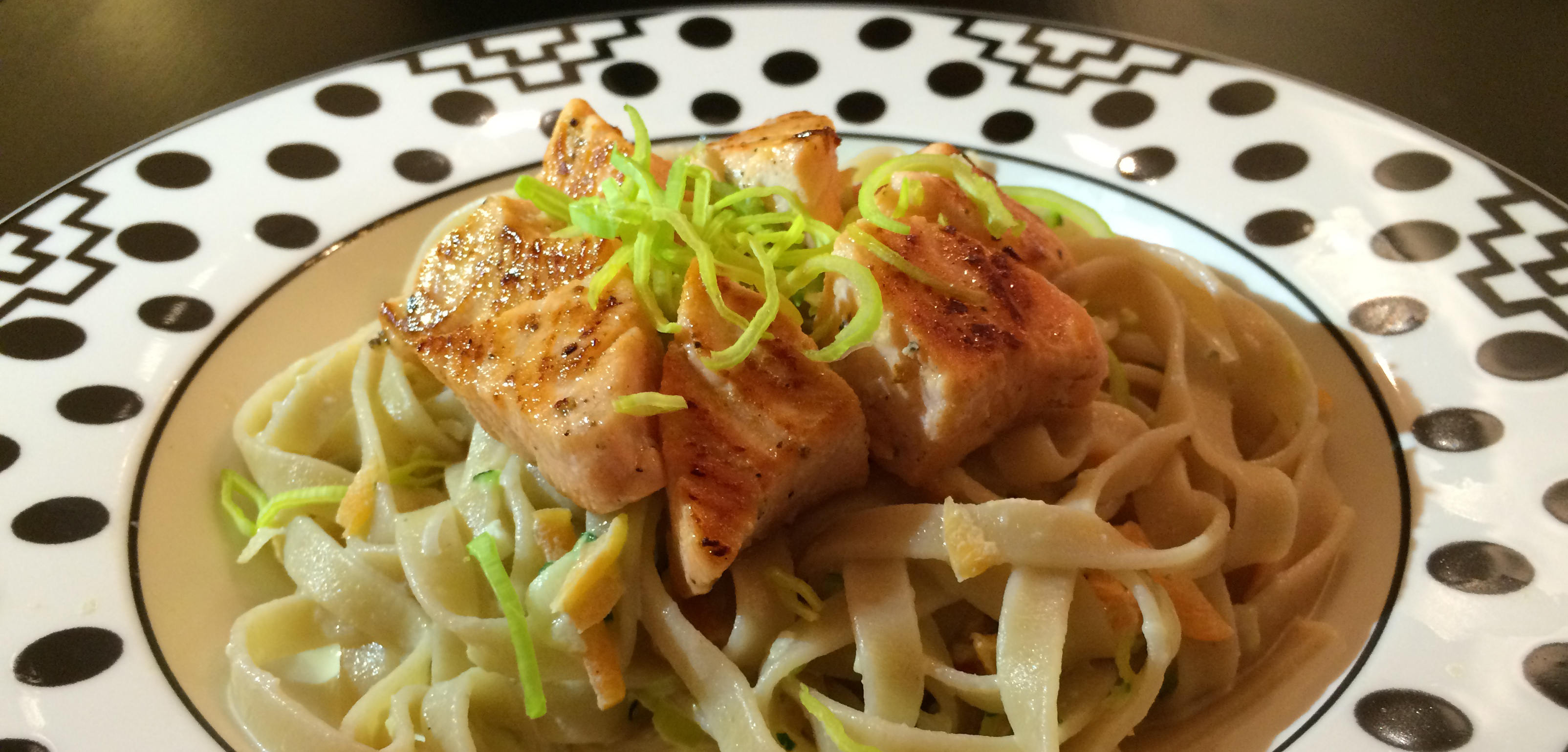 Tagliatelle in Chili Cream Sauce with Salmon Cricri's Recipes